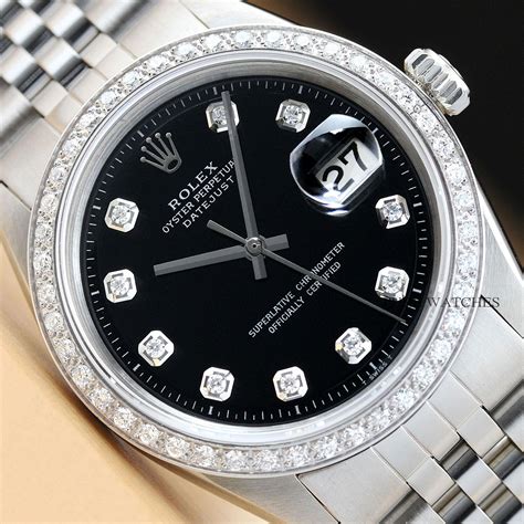 rolex datejust gold and black|Rolex Datejust 18k white gold.